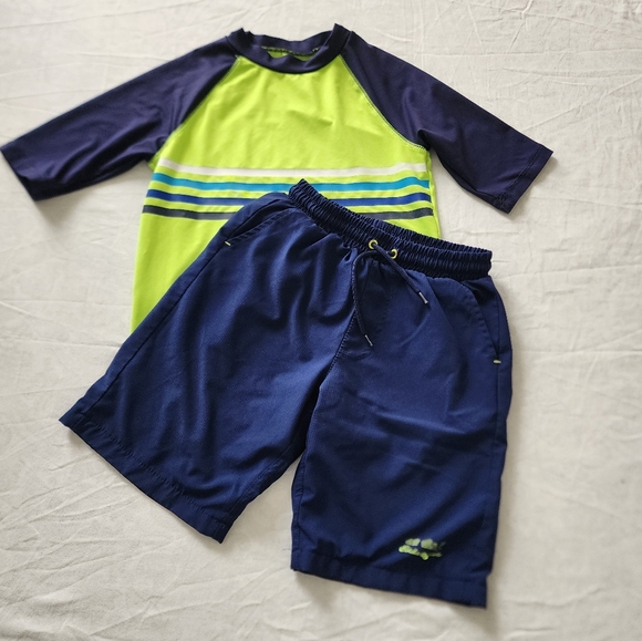 Eddie Bauer Other - Kids Swim Set in Blue and Green